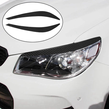 Carbon Fiber Headlight Eyebrow Trim Covers for Holden Commodore VF SS SSV