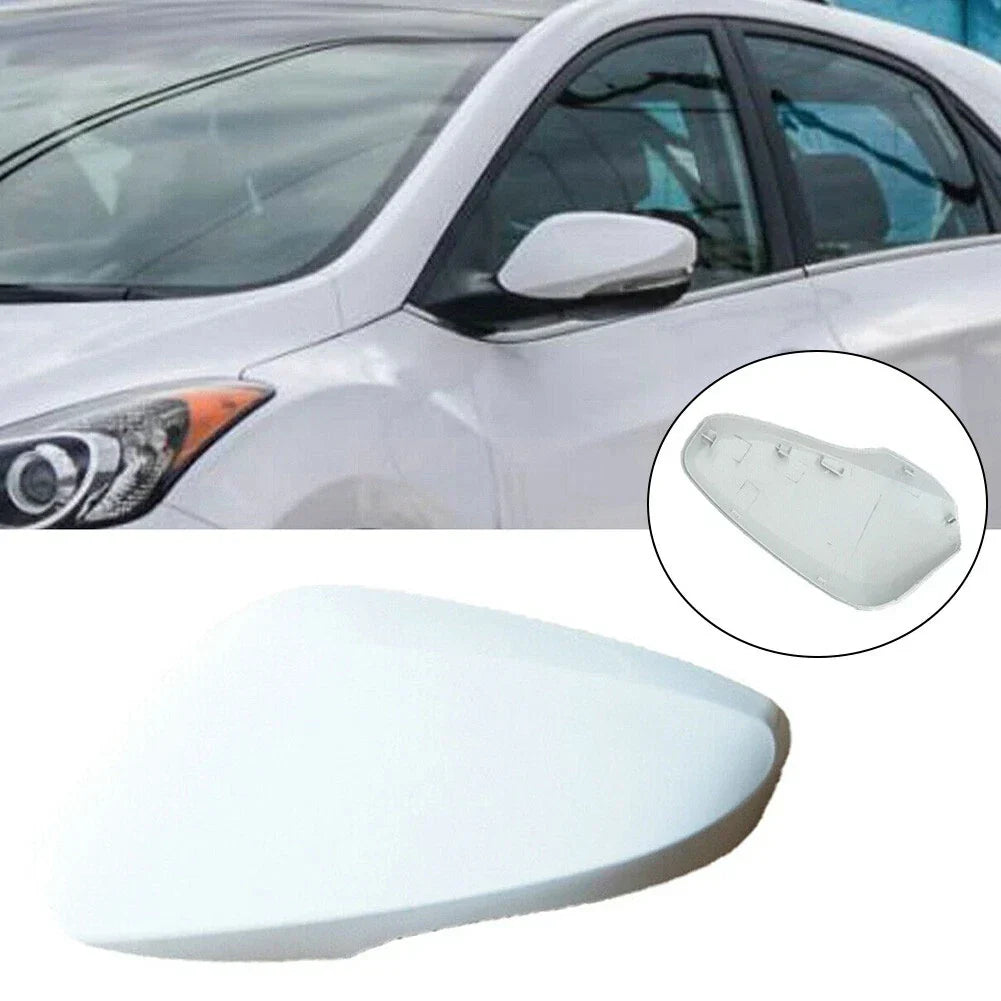 Mirror Cover / White Driver Left / for Hyundai Elantra (2011–2016)