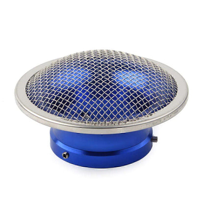 CNC 50mm Air Filter Cup Velocity Stack for PWK32 PWK34 Carb Blue