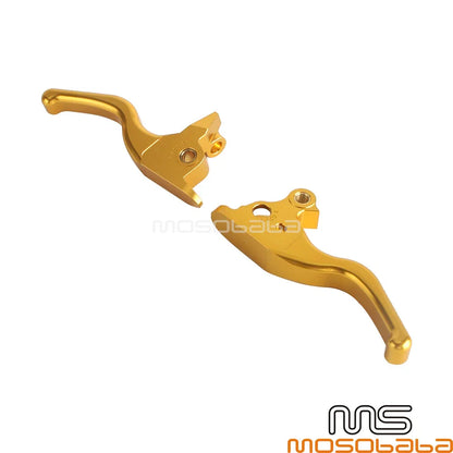 Gold Brake & Clutch Lever Kit for Harley Touring Road King Special (21-24)