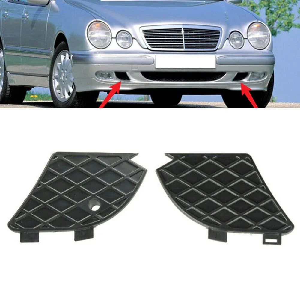 2 x Front Bumper Fog Light Grill Cover for MERCEDES E320 (1999–2003)