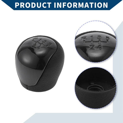 5 Speed Manual Gear Shifter Knob for Hyundai Elantra (2009-2012) Black Plastic