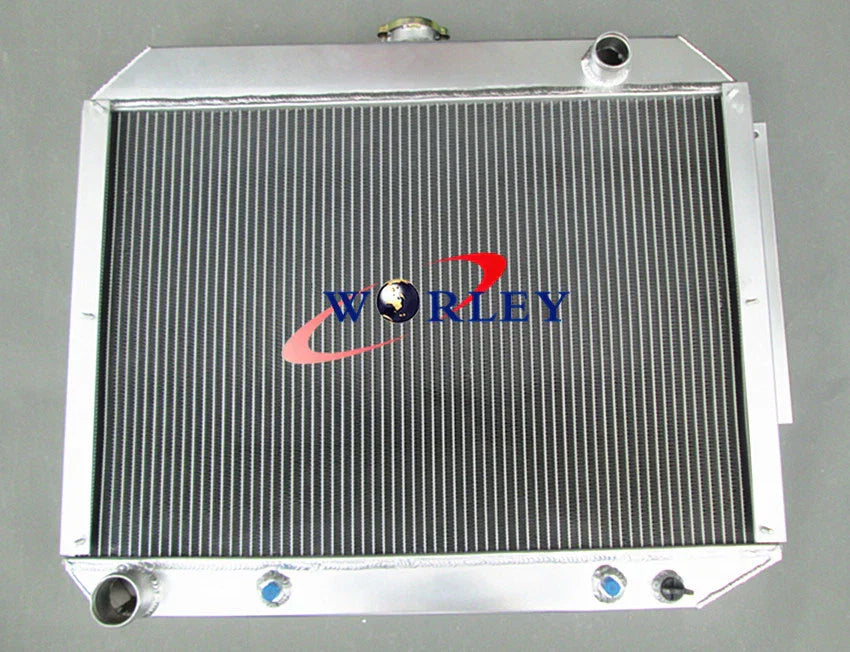 Aluminum Radiator + Fans for Chrysler Dodge Polara Monaco Plymouth Fury V8 (1965-1973)