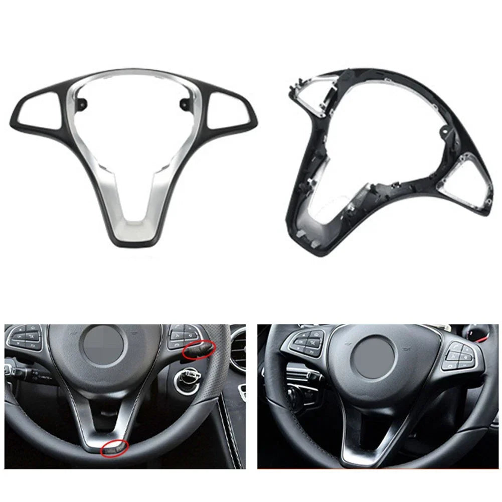 Steering Wheel Trim Cover for Mercedes W176 W246 W205 W117 W218 (2010–2021)