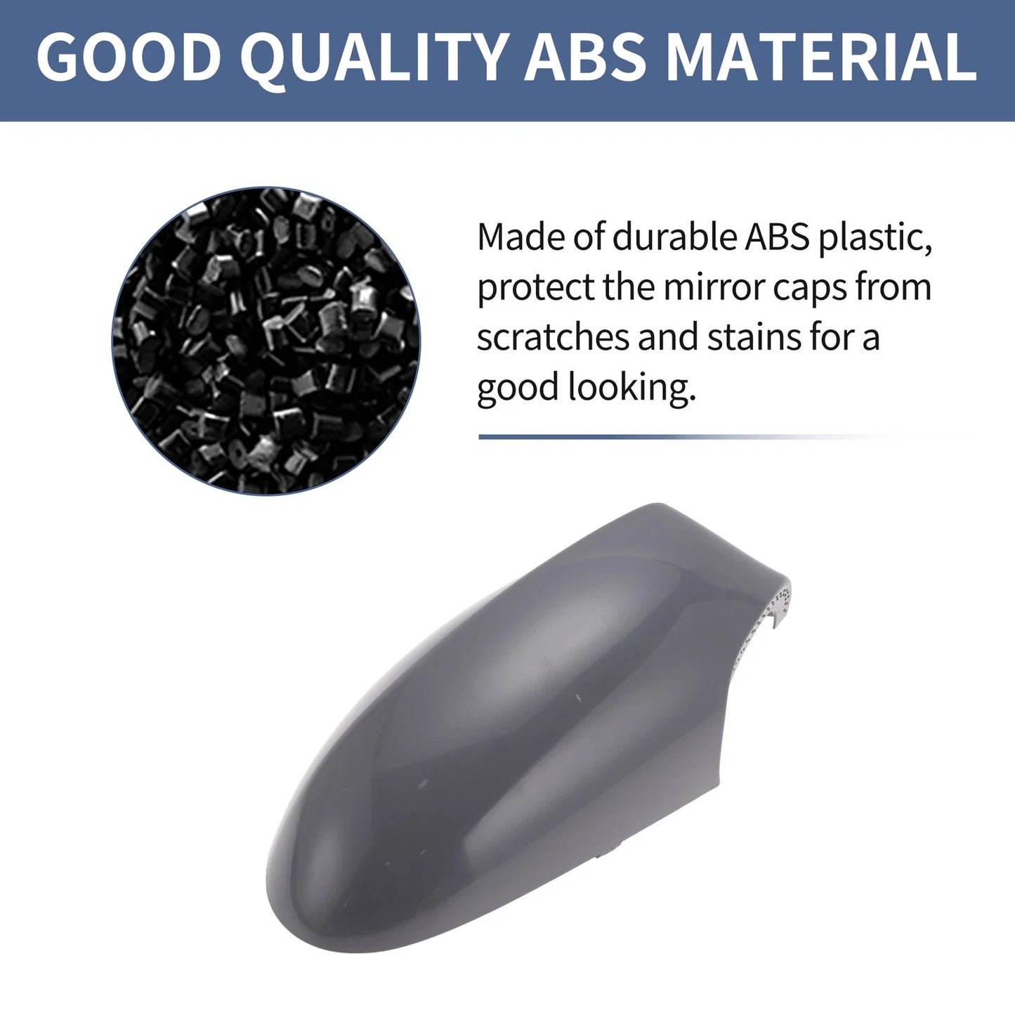 Mirror Cover Cap Replacement Gray for BMW 1 Series (2004-2010)