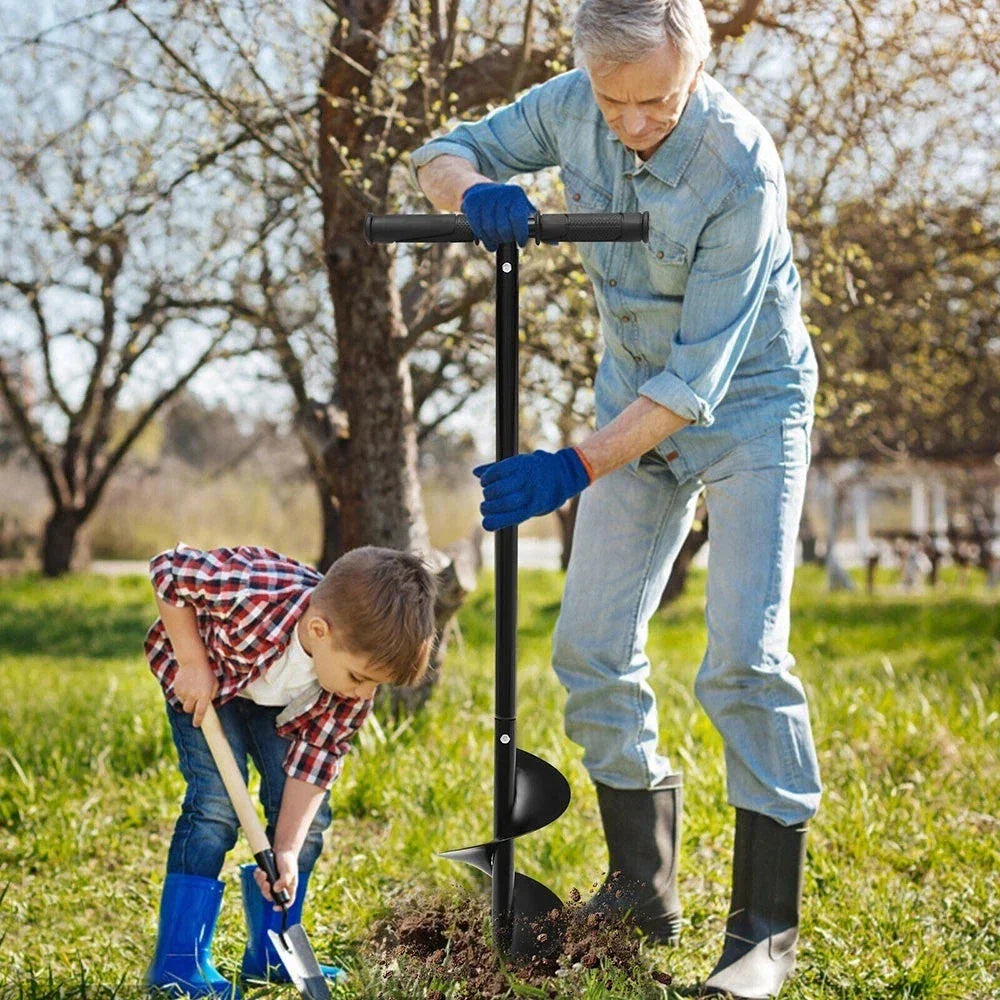 5.9"x33" Large Hand Auger Drill for Fence Post Soil Digger