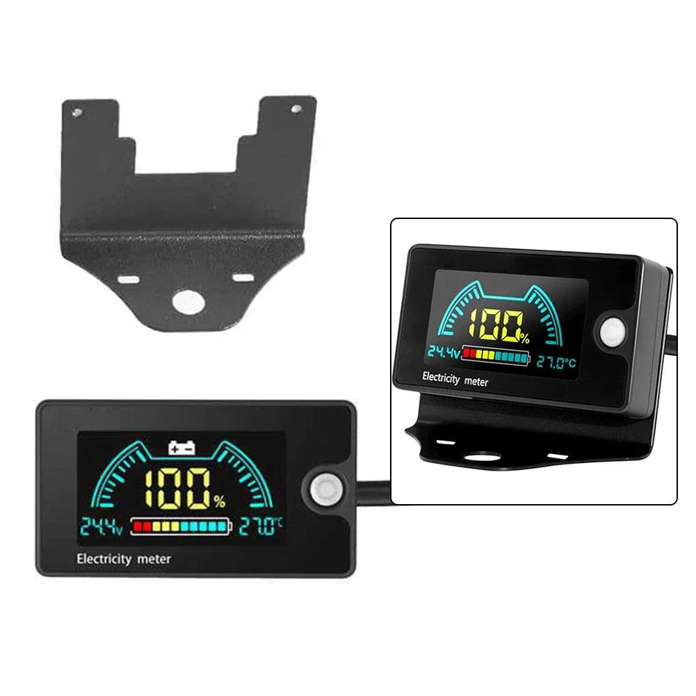 Digital Battery Monitor for Golf Cart with Voltage Alarm and Clear LCD Screen