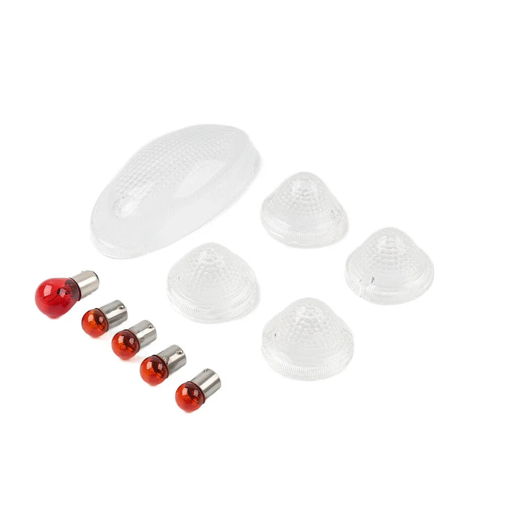Clear Tail Light Lens Covers for T100 Scrambler Speedmaster Roadster (2001-2023)
