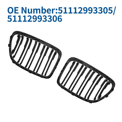 1 x Gloss Black Front Upper Grille for BMW X1 (2009 - 2015)