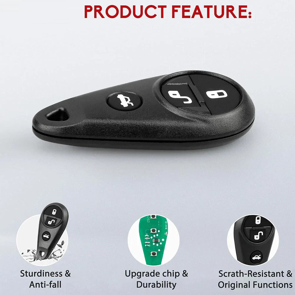 Keyless Entry Remote Key Fob for Subaru Forester, Impreza, Legacy (2008-2019)