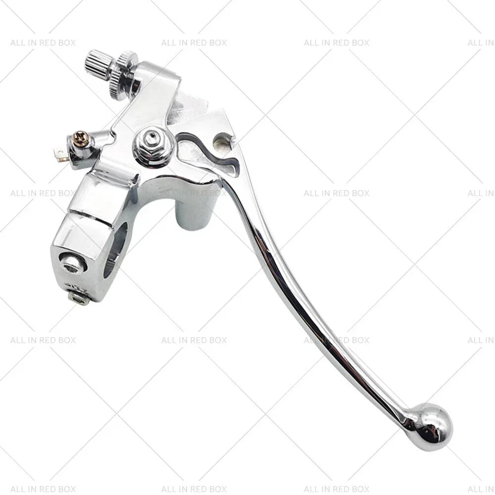 1" Chrome Motorcycle Handlebar Hydraulic Brake Master Cylinder & Clutch Lever