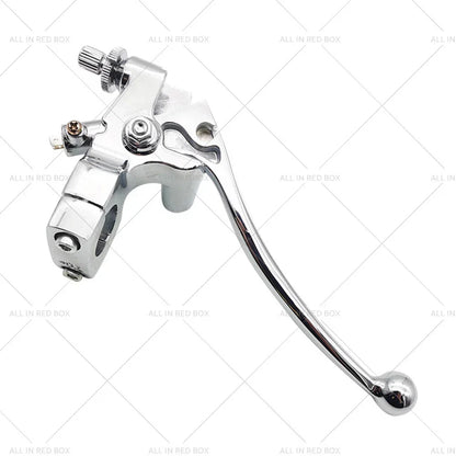 1" Chrome Motorcycle Handlebar Hydraulic Brake Master Cylinder & Clutch Lever