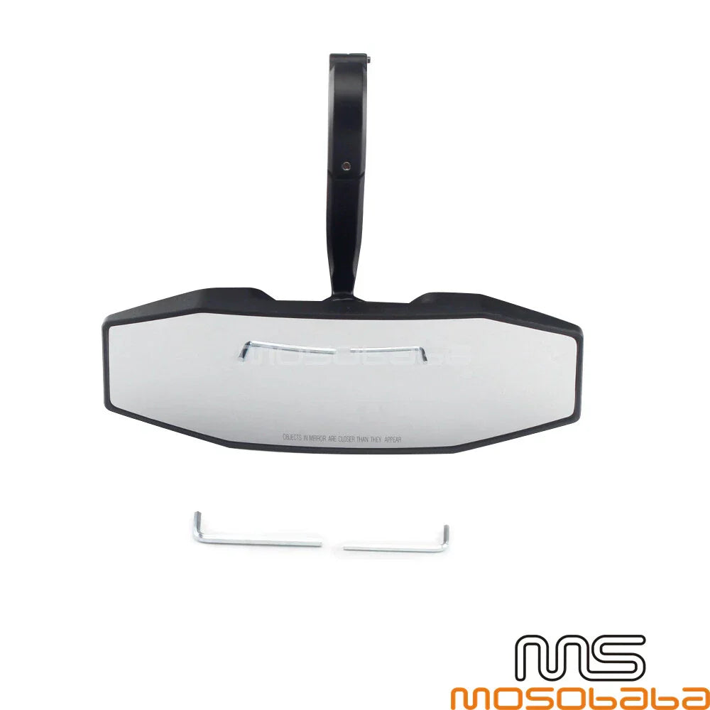 Rearview Center Mirror w/ 1.75" Clamp for Polaris RZR S 800 900 (2008-2019)