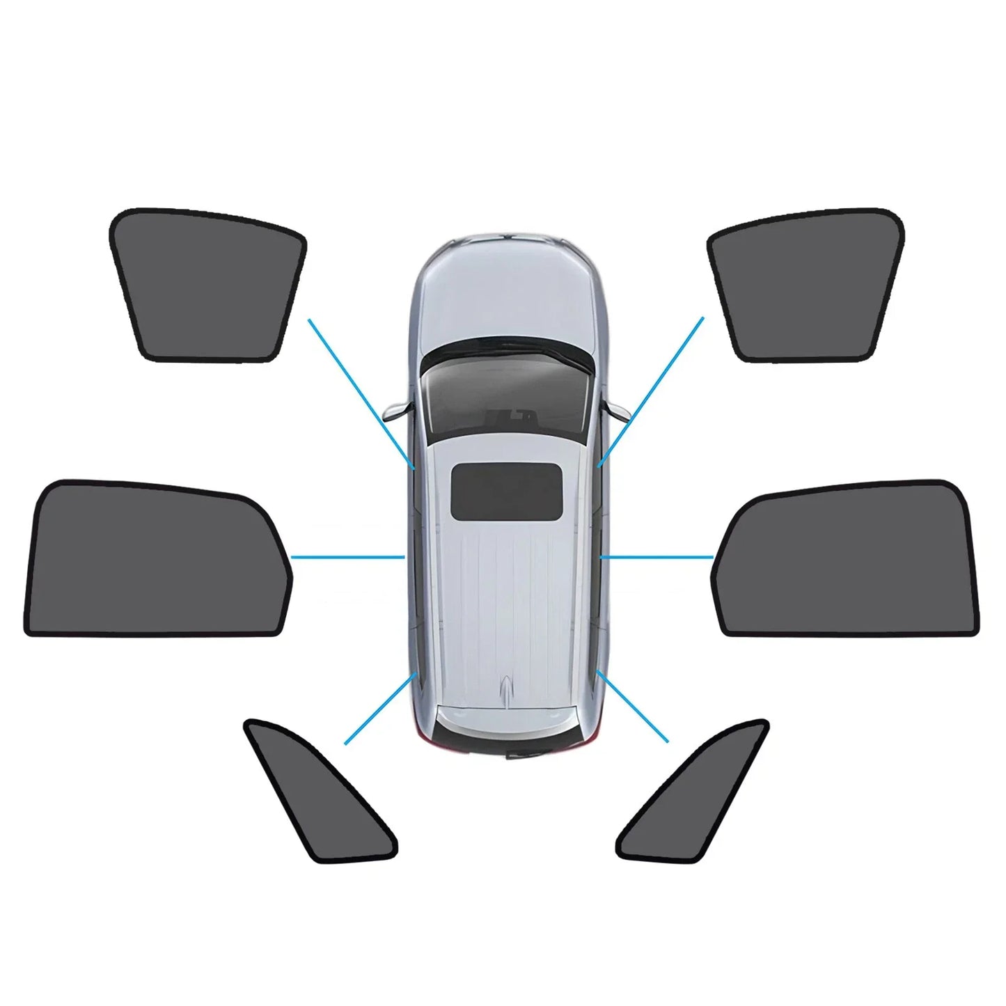 Magnetic Mesh Sun Blind Shades for Audi Q3 RS Q3 (2019-2025)