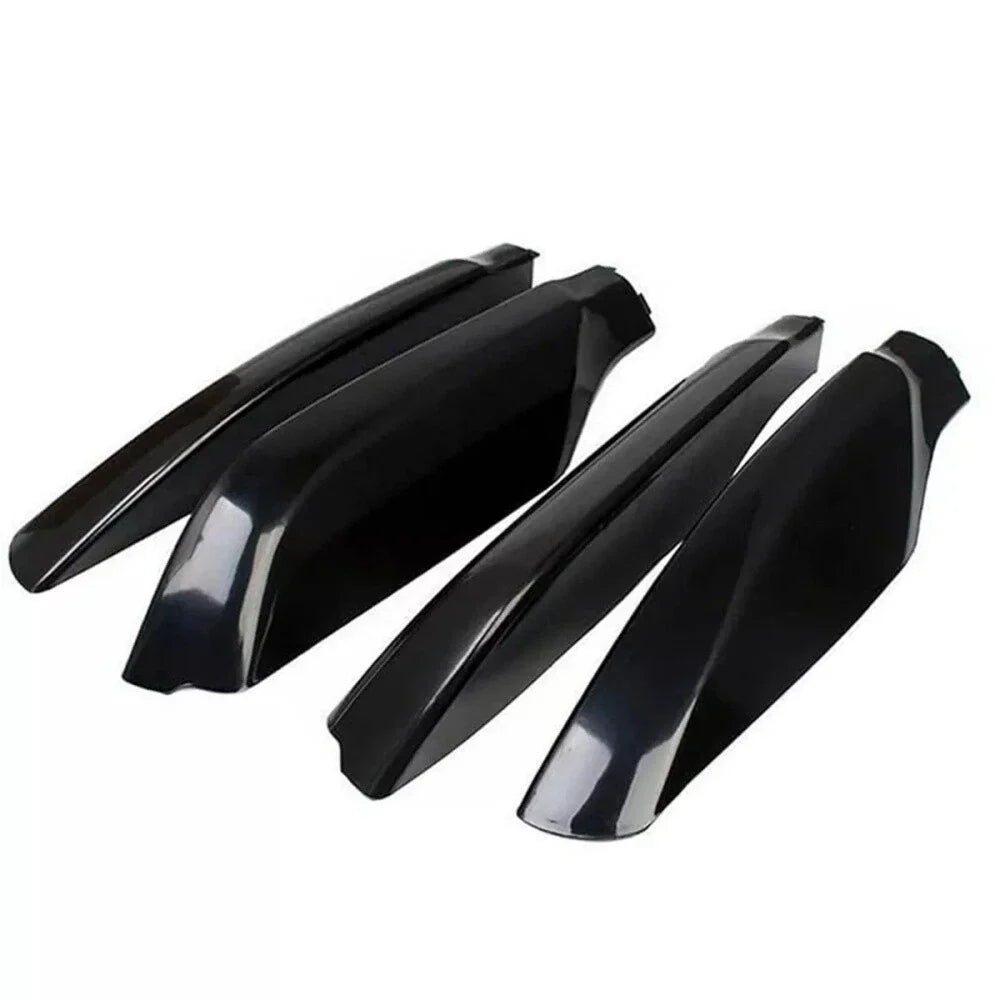 4 x Glossy Black Roof Rack Rail End Cover Caps for Toyota Prado (2009-2023)