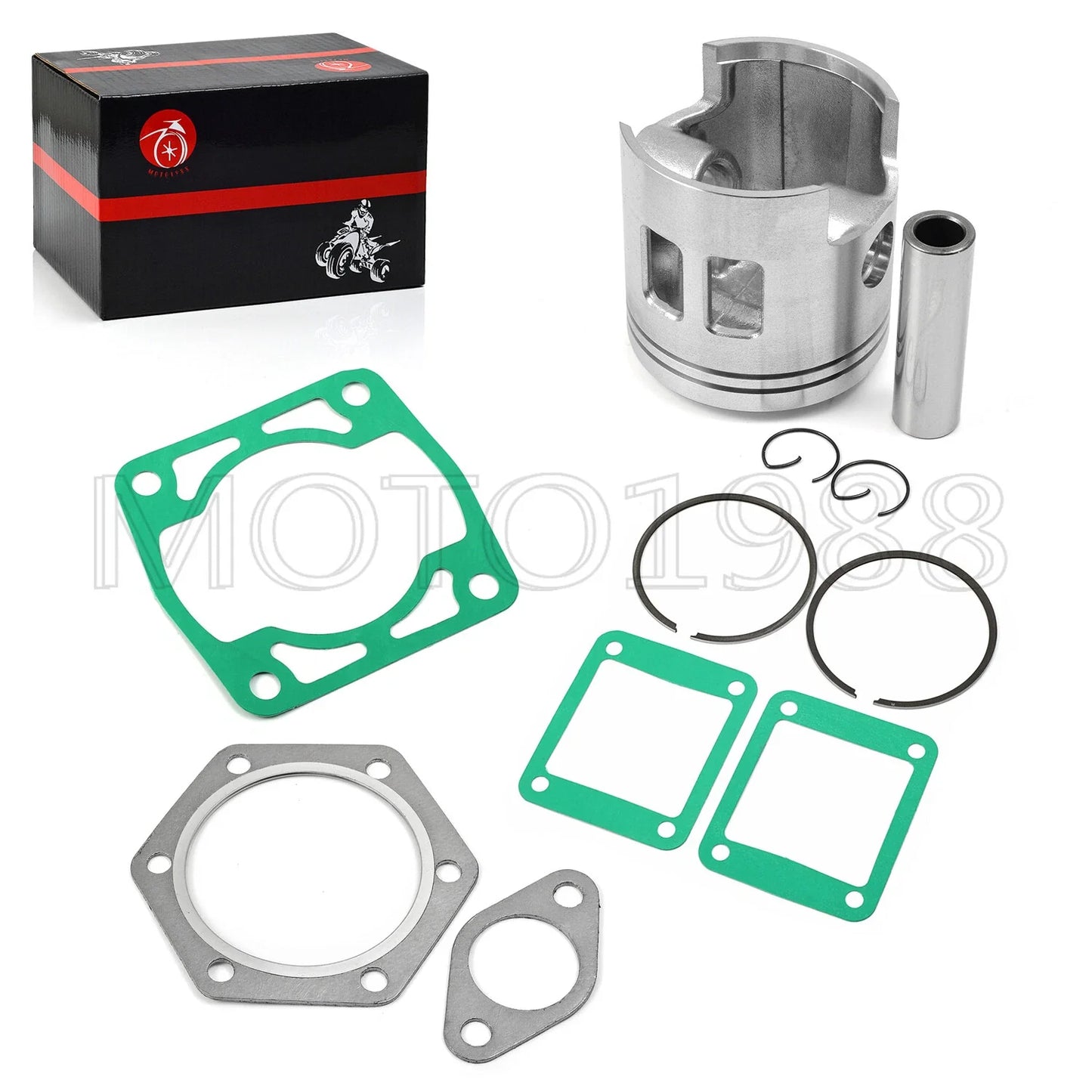 Piston Gasket Kit & Piston Ring for EZGO Gas Golf Cart (1989–1993)