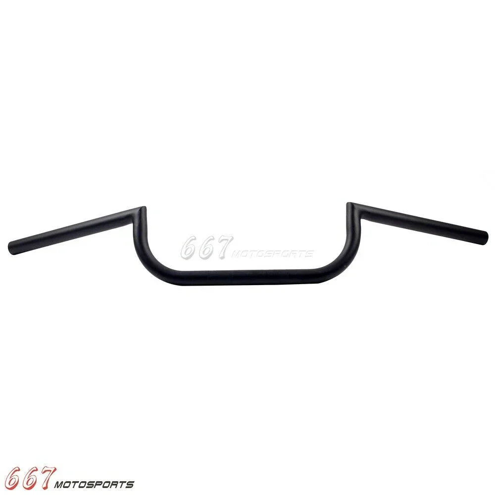 7/8" Handlebars for Harley Sportster Clubman Chopper Cafe Racer Black