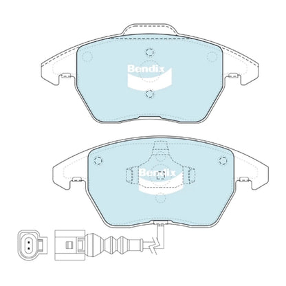 Front Disc Brake Pads Set GCT for Audi A1 8X 1.4L (2010)