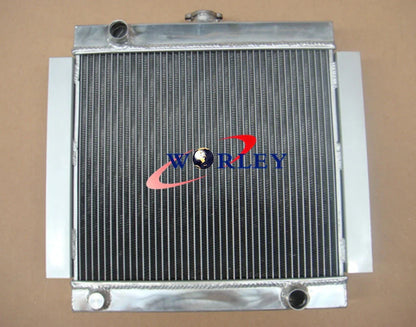 3 Row Aluminum Radiator + Fan for Ford Escort Mk1 Mk2 RS2000 (1968-1980)