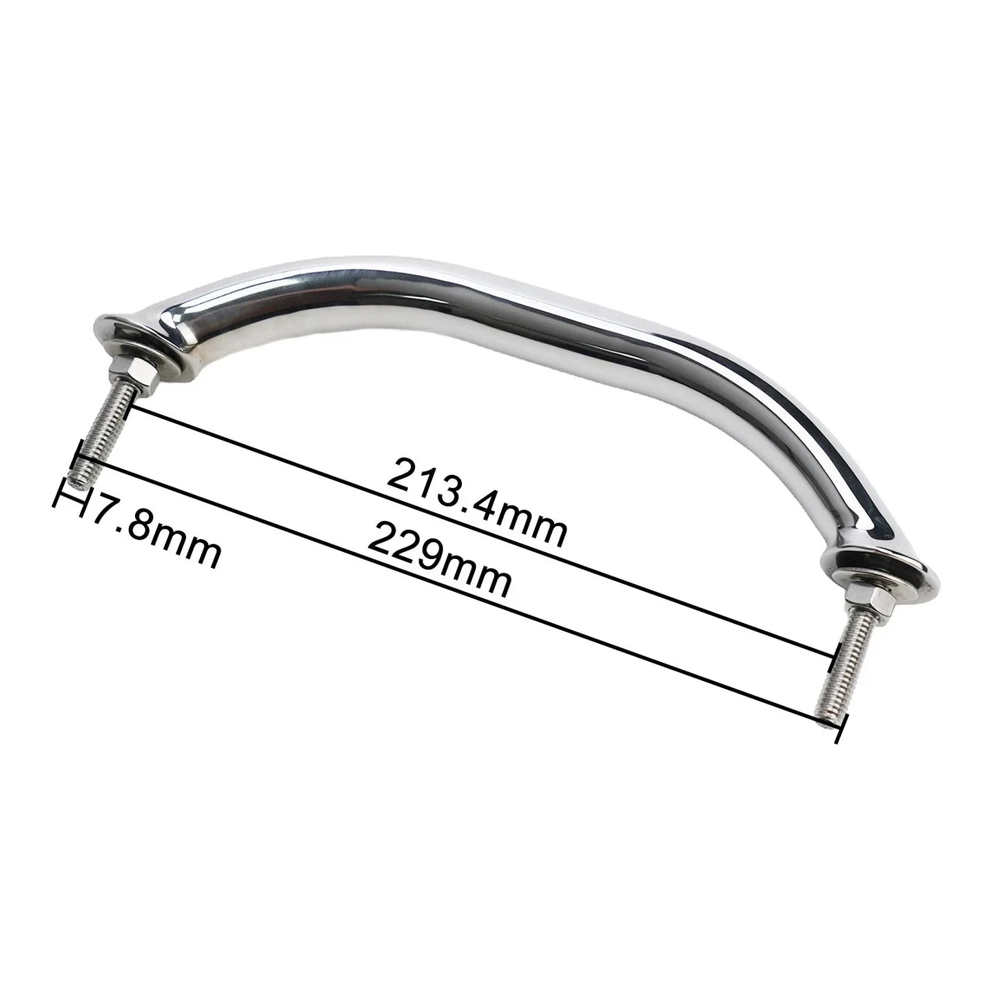 Grab Handle 8.3'' Heavy Duty Marine Boat Polished Silver