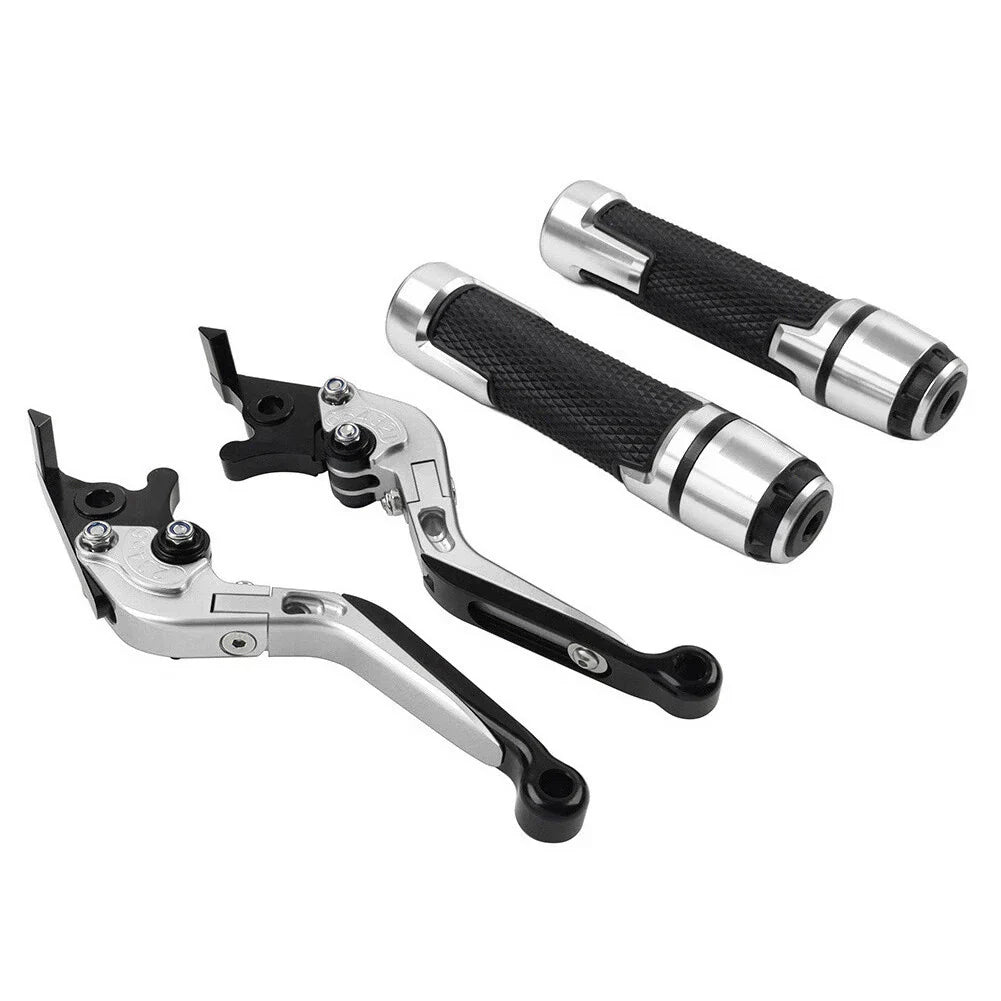 Silver Extendable Brake Clutch Levers Grip Set for Honda ADV150 (2019-2020)