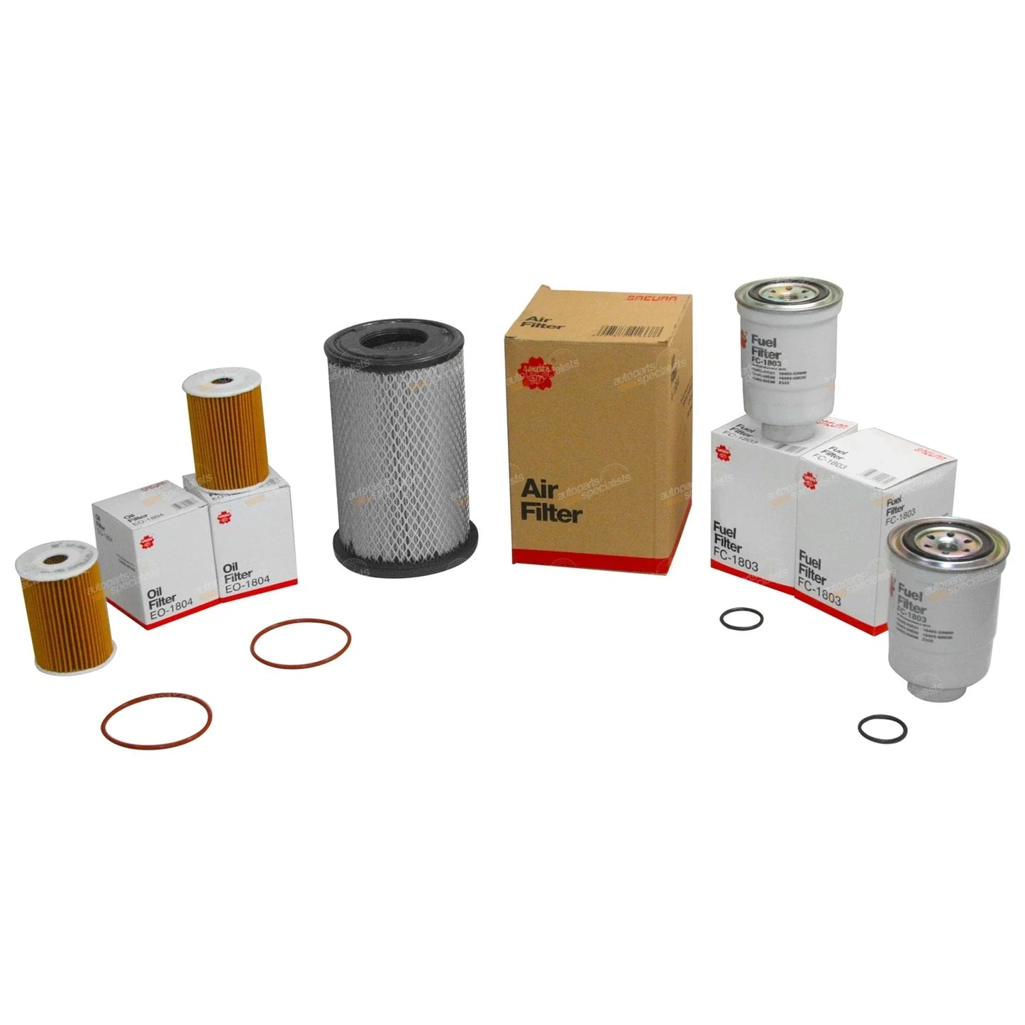 Oil, 1 x Air,  Fuel Filter Service Kit for Navara D22 (2001-2007)