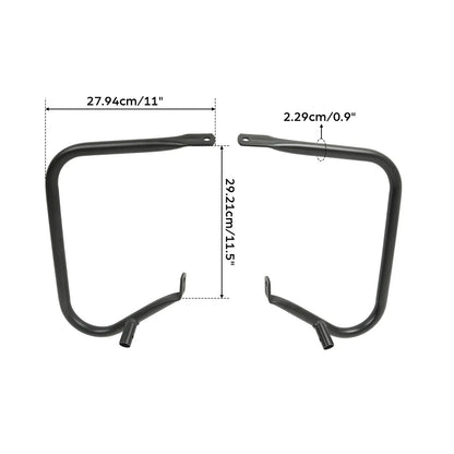 Black Saddlebag Guard Bracket for Harley Touring Electra Glide (1997-2013)