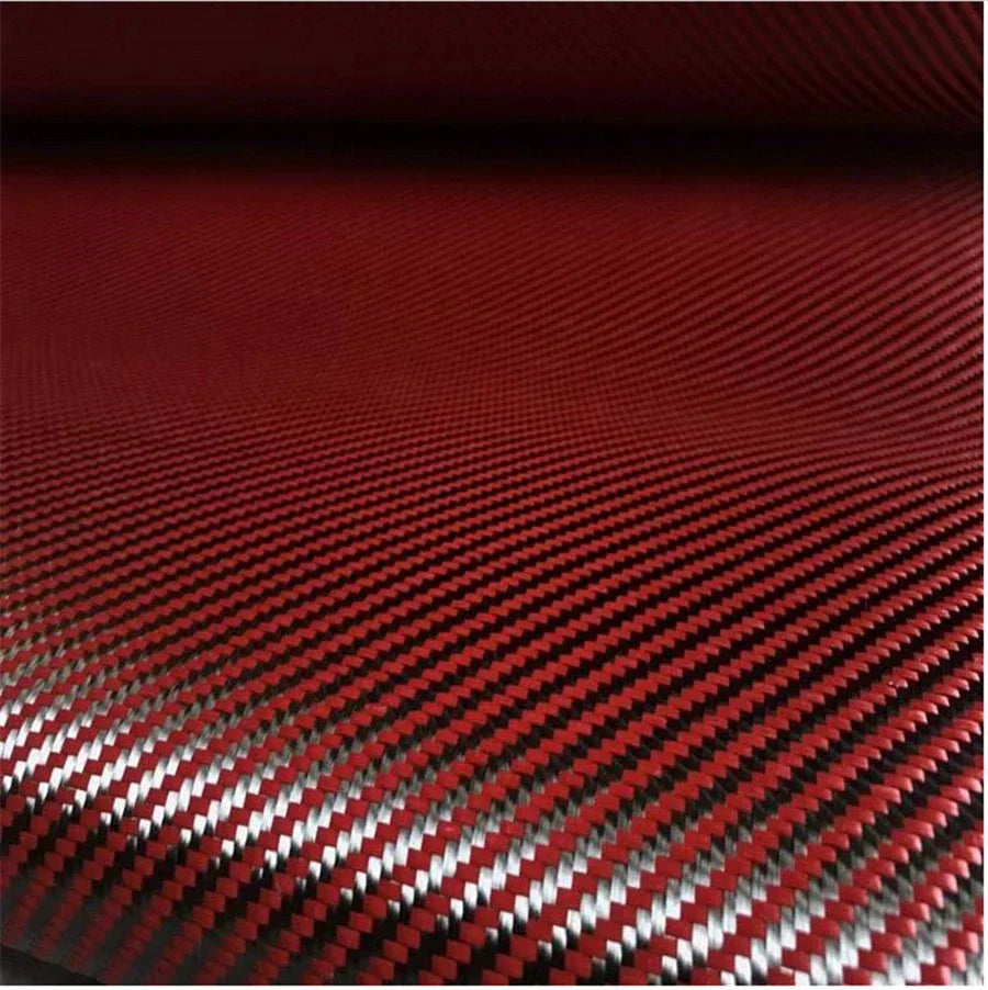12" x 60" Carbon Fiber Kevlar Cloth Fabric 3K 2x2 Twill Weave 220gsm