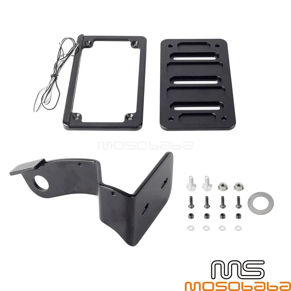 Side Mount License Plate Bracket w/ LED Lights for Harley Nightster (2022-2023)