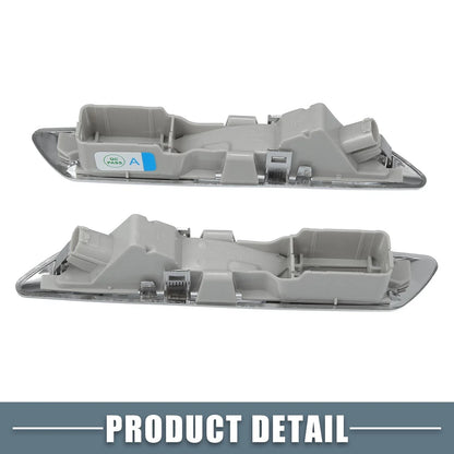 Side Marker Turn Signal Amber Lights for BMW 528i 535i 550i F10 Silver Tone