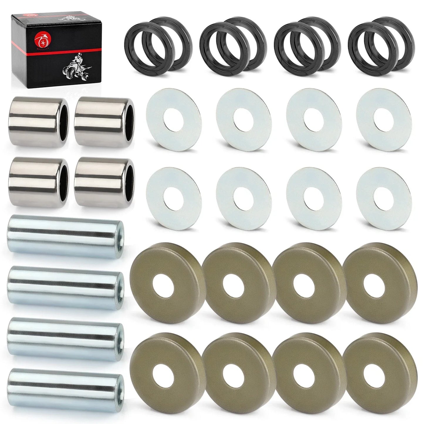 Front Lower A-Arm Bushing Shaft Seal Kit for Arctic Cat 400 DVX (2004–2008)