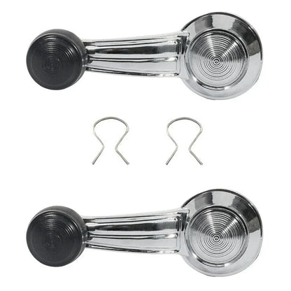 Chrome Door Window Crank Handles for Cadillac Chevy