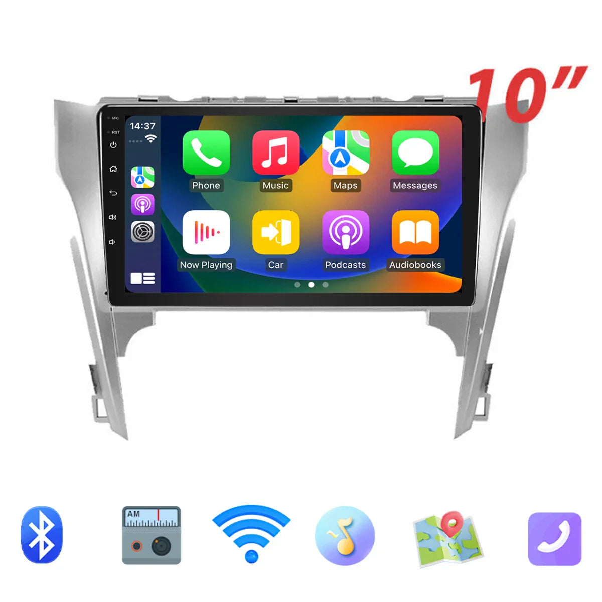 10" Wireless CarPlay Android Auto Head Unit for Toyota Aurion (2012-2014)
