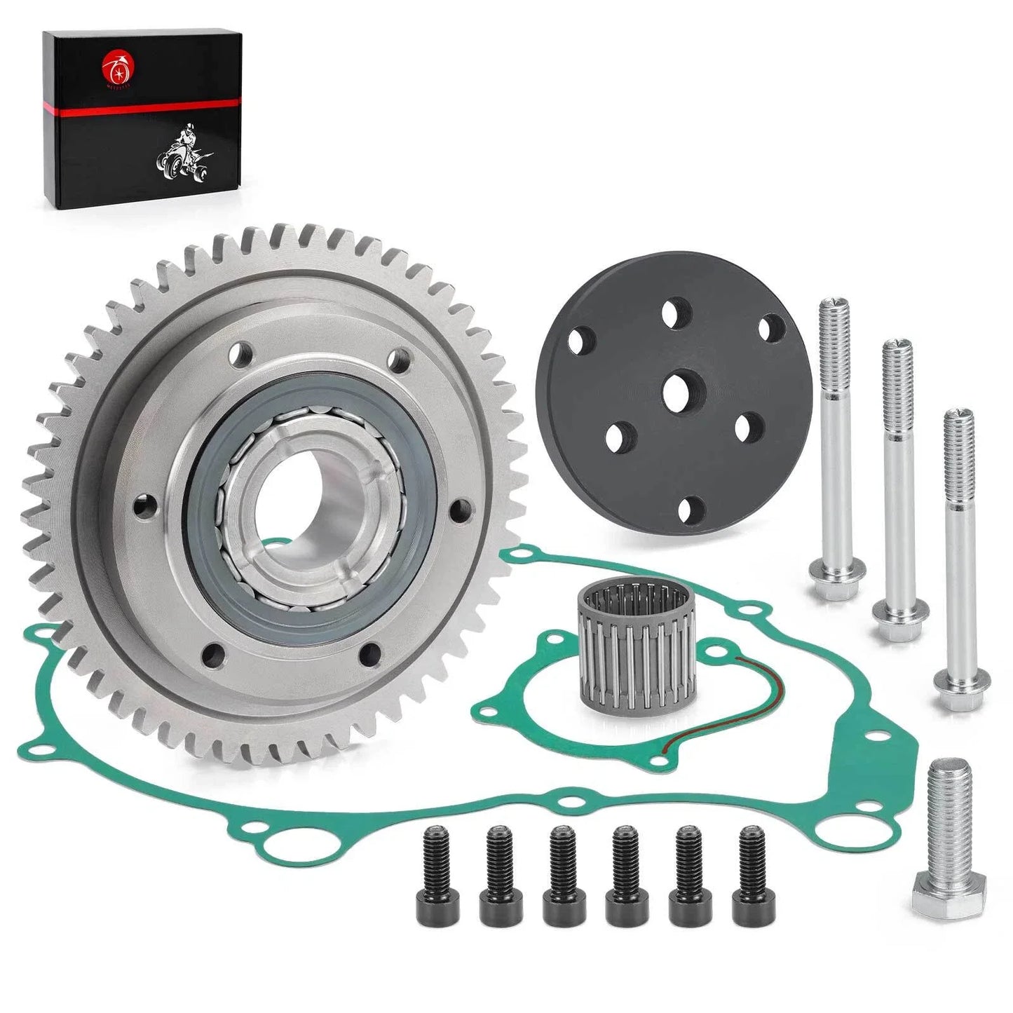 One Way Starter Clutch Bearing Gear Kit w/ Puller for Yamaha Raptor 660R (2002–2003)