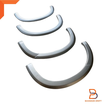 6PCS Silver Fender Flares for Isuzu D-Max Dual Cab 4x4 (2012-2016)