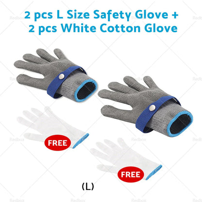 Stainless Steel Cut Proof Stab Resistant Butcher Gloves for Various Models