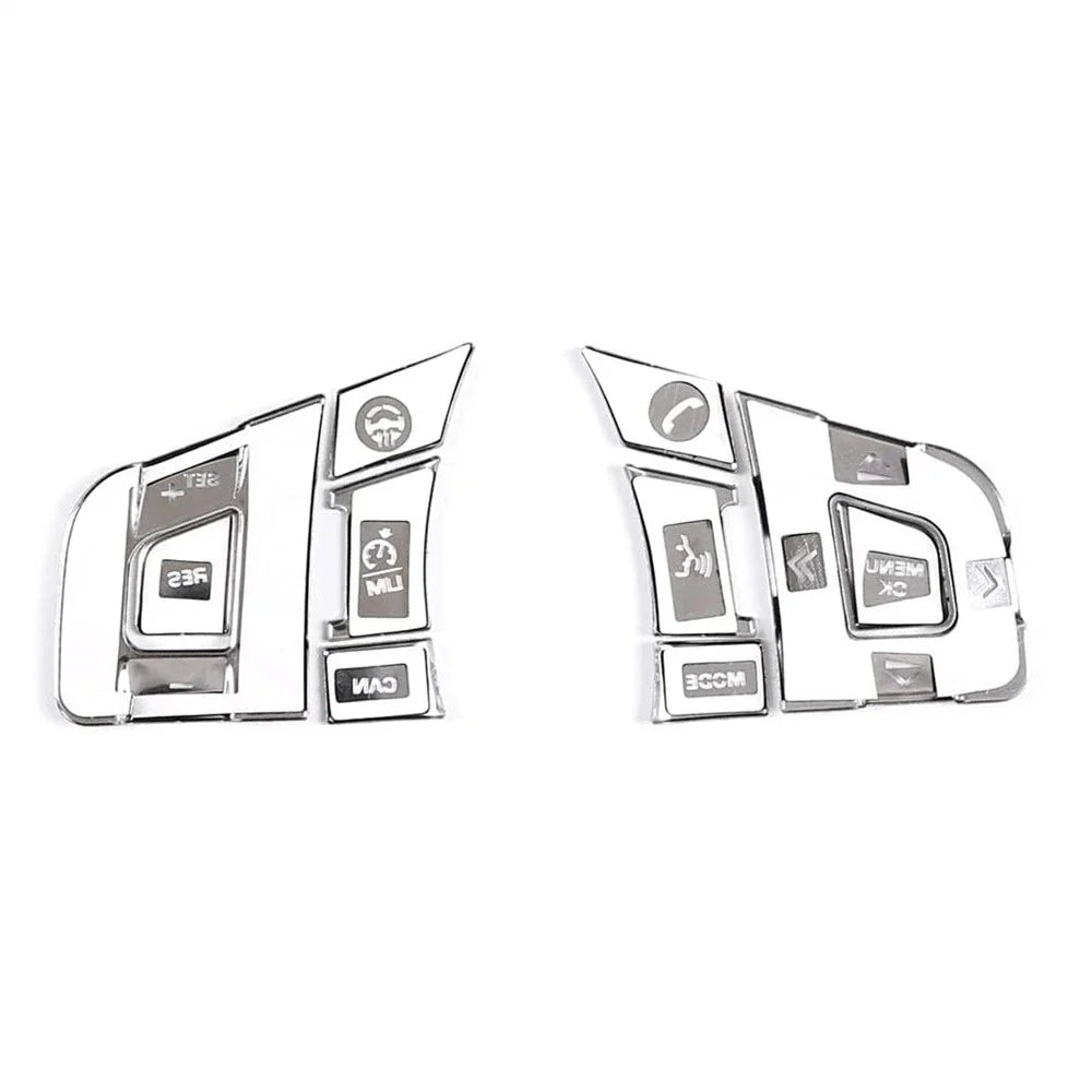 Alloy Steering Wheel Button Cover Trim for Jaguar F-Pace F-Type (2017-2023)