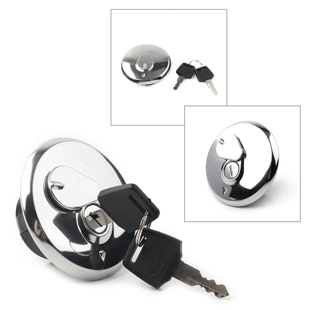 Fuel Gas Tank Cap Cover Lock Key Set for Suzuki GN 125 250 (2000-2006)