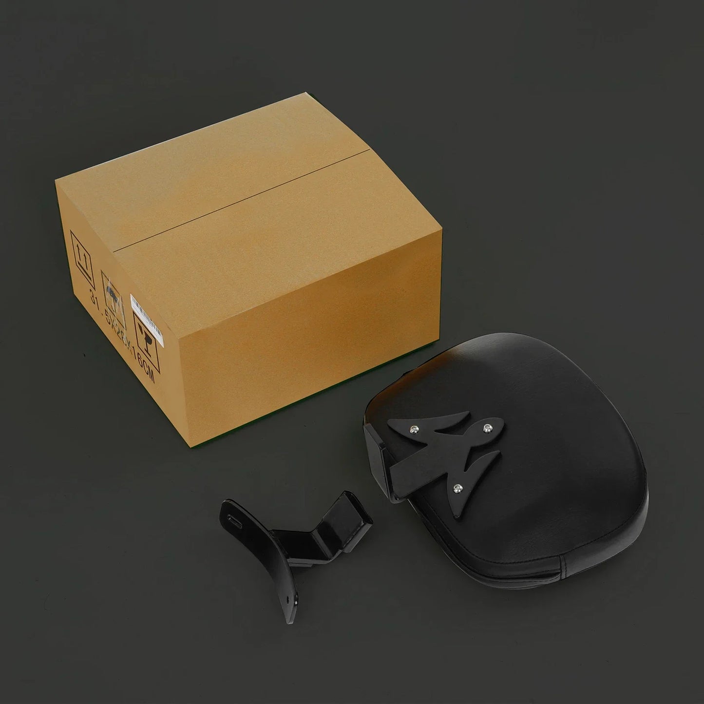 Black Orange Front Driver Backrest for Harley Road Street Glide (2009-2024)