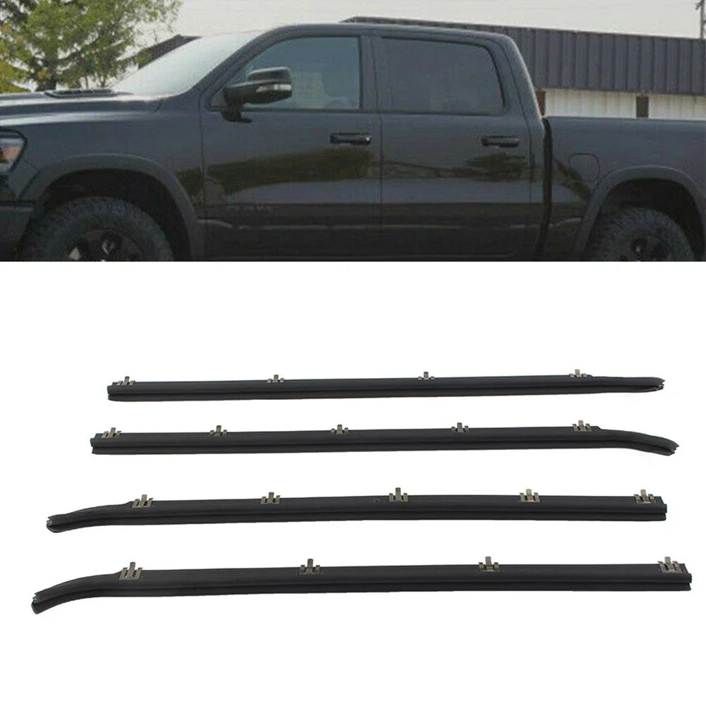 4 x Door Window Seal Weatherstrip for Ford F150 F250 F350 (1987-1997)