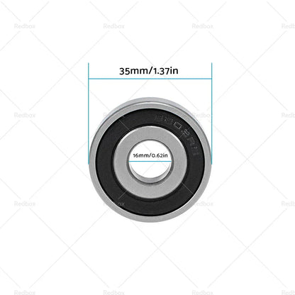 4pcs 16x35x11mm Double Sealed Ball Bearings for Chrome Steel 6202