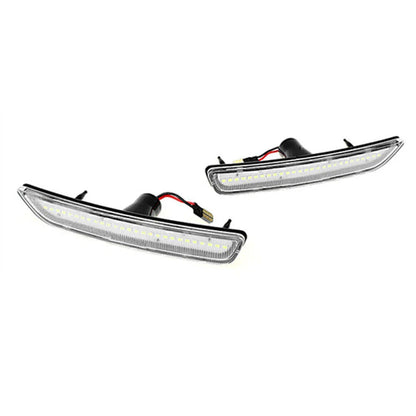 Yellow LED Front Clear Side Marker Lights for Ford Mustang (2010-2014)
