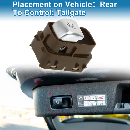 Trunk Release Switch for Mercedes-Benz E300 2017-2019 Brown