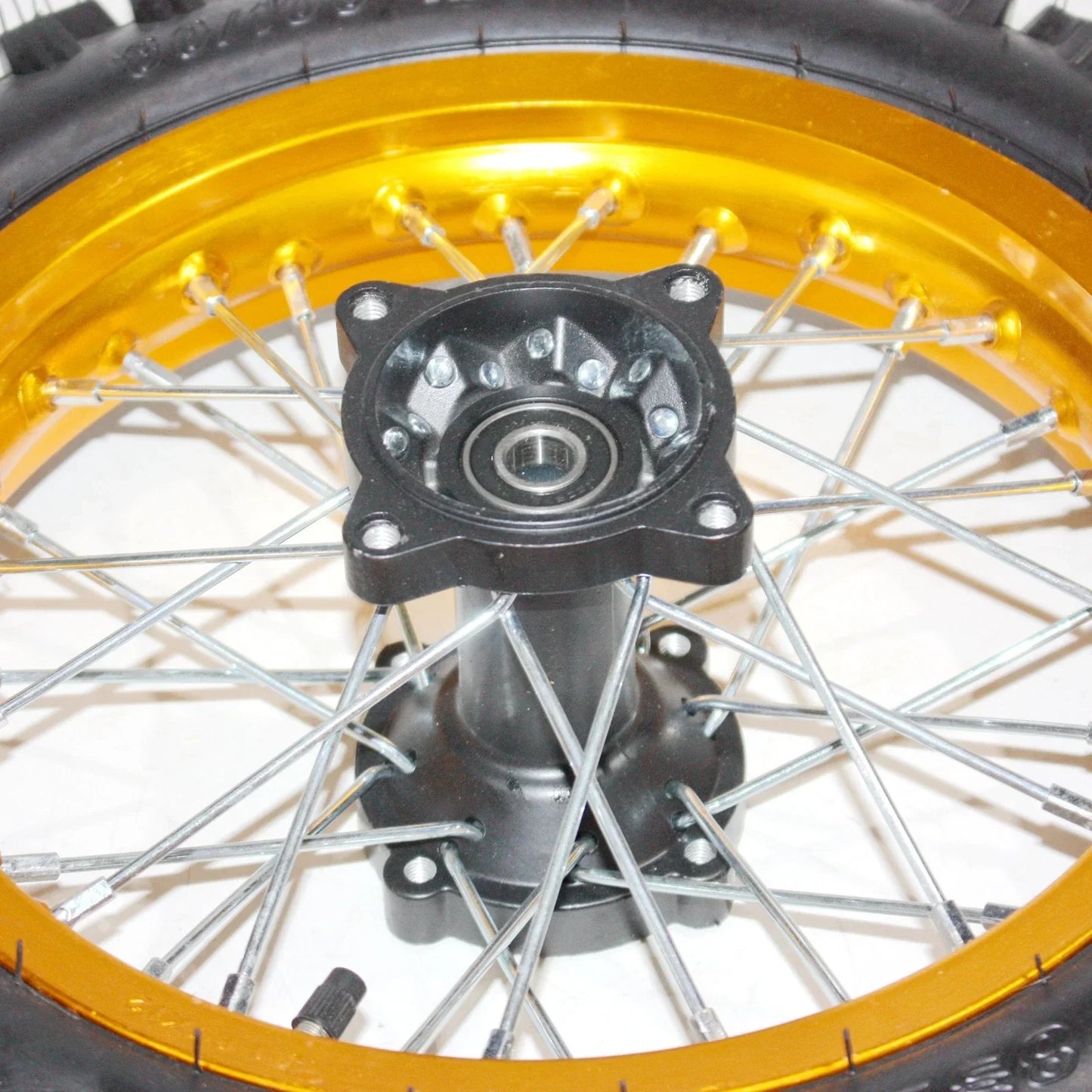 12mm Axle Rear Wheel Rim + Tyre for PIT PRO Dirt Bike