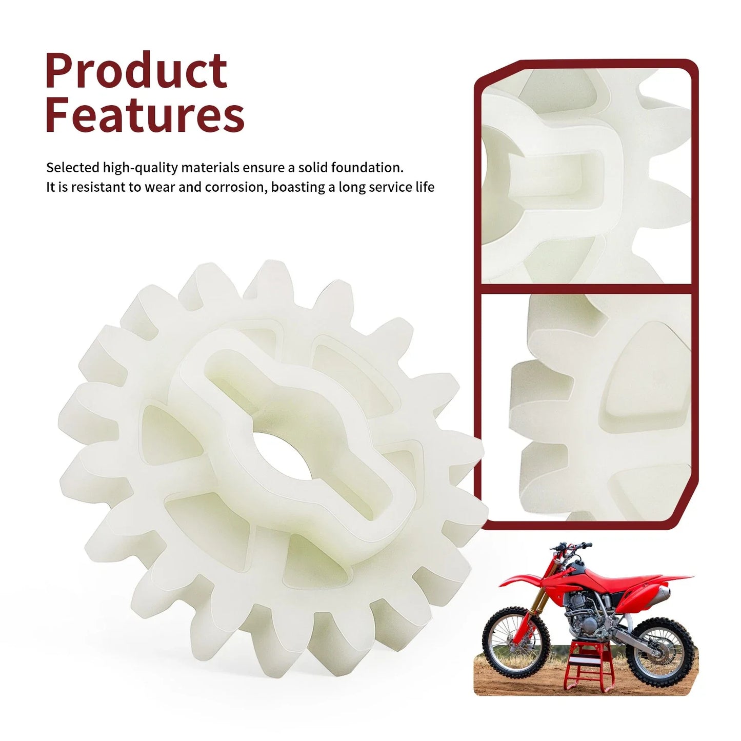 Oil Pump Driven Gear 18T for Honda CRF250R CRF250X (2004–2017)