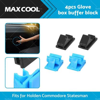 4 x Glove Box Hinge Clips & Bumpers for Holden Commodore VY VZ WK WL (2000-2007)