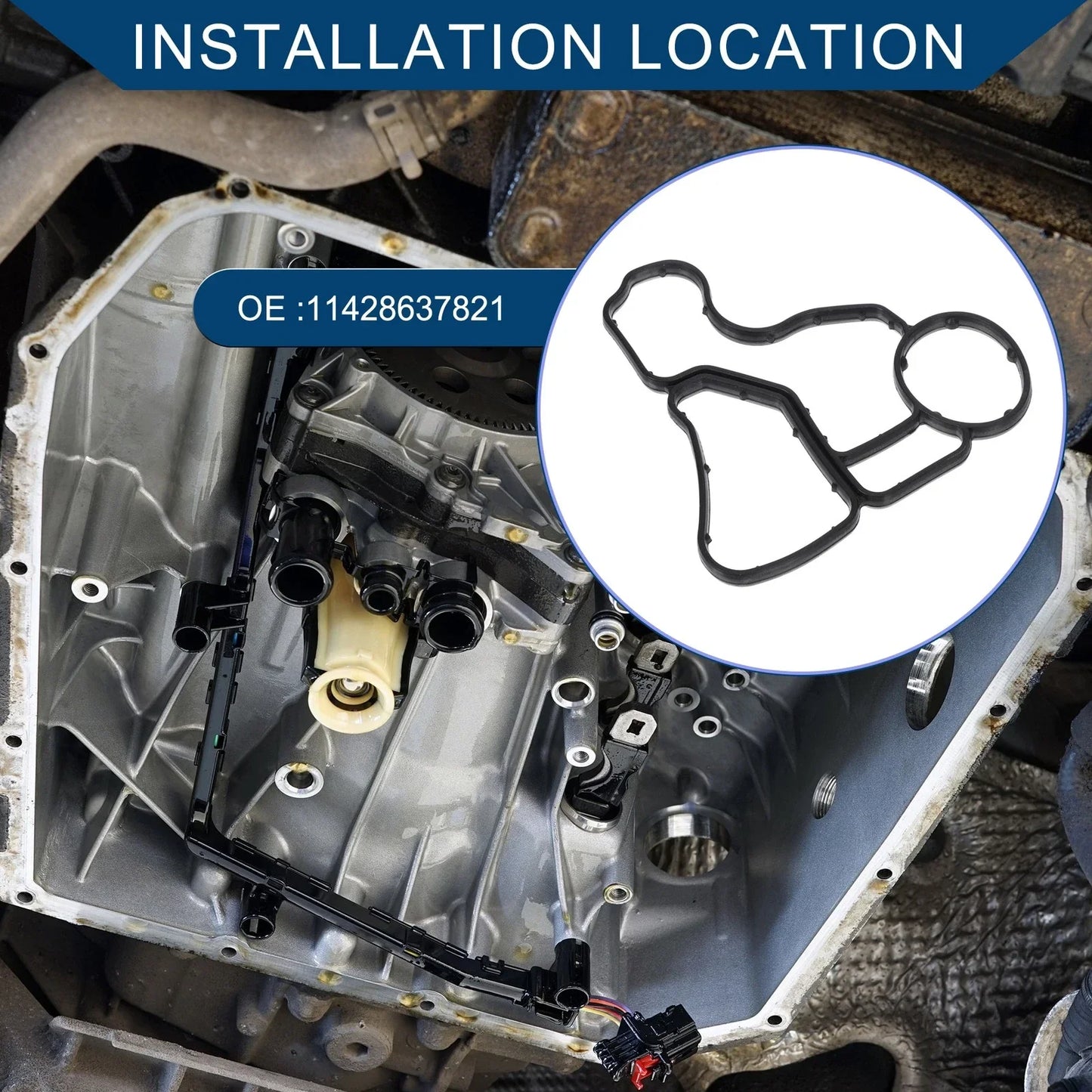 Engine Oil Filter Housing Gasket for BMW 528i (2008-2016)