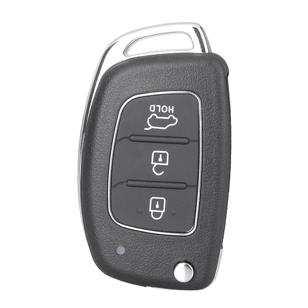 Flip Remote Key Fob Case Shell for 2013-2014 Hyundai Santa Fe (3 Buttons)