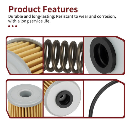 3PCS Oil Filter w/O-Ring Spring for Honda CRF250X (2004–2017)