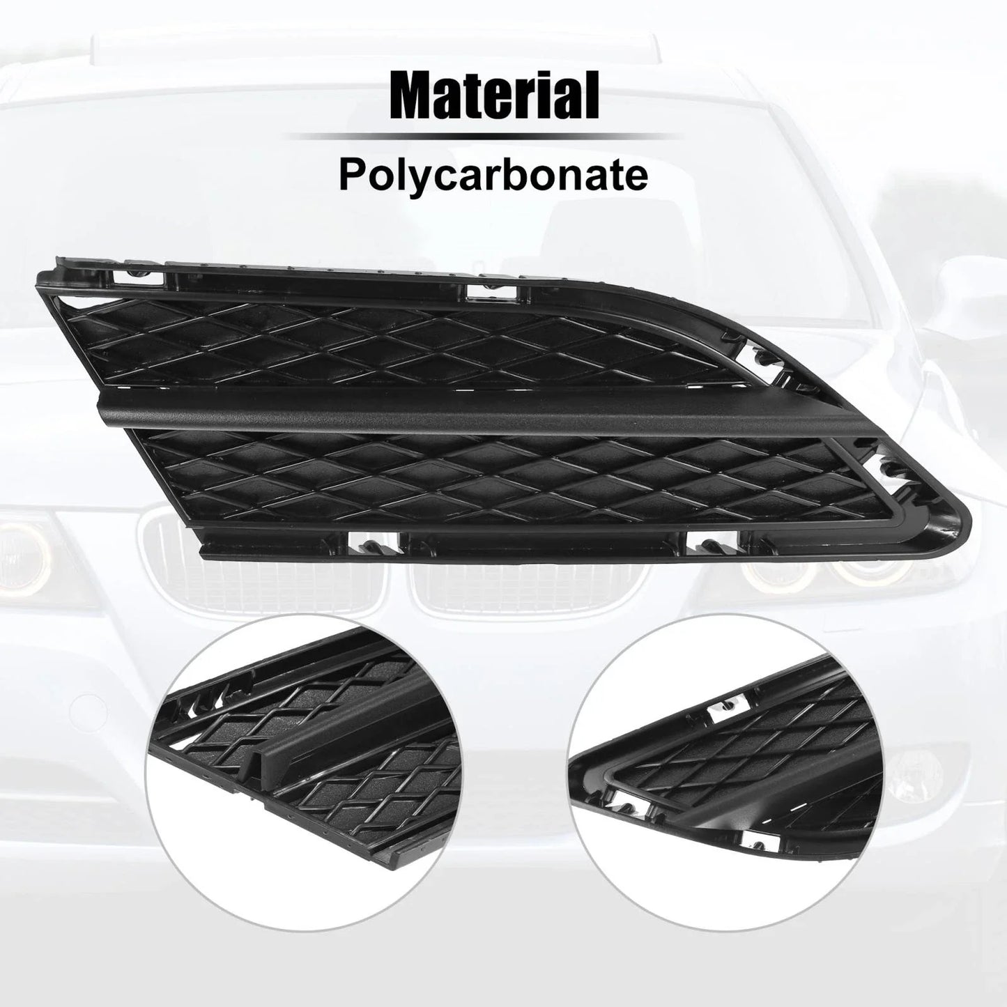 Fog Light Grille Trim for BMW 3 Series E90 (2009-2012)